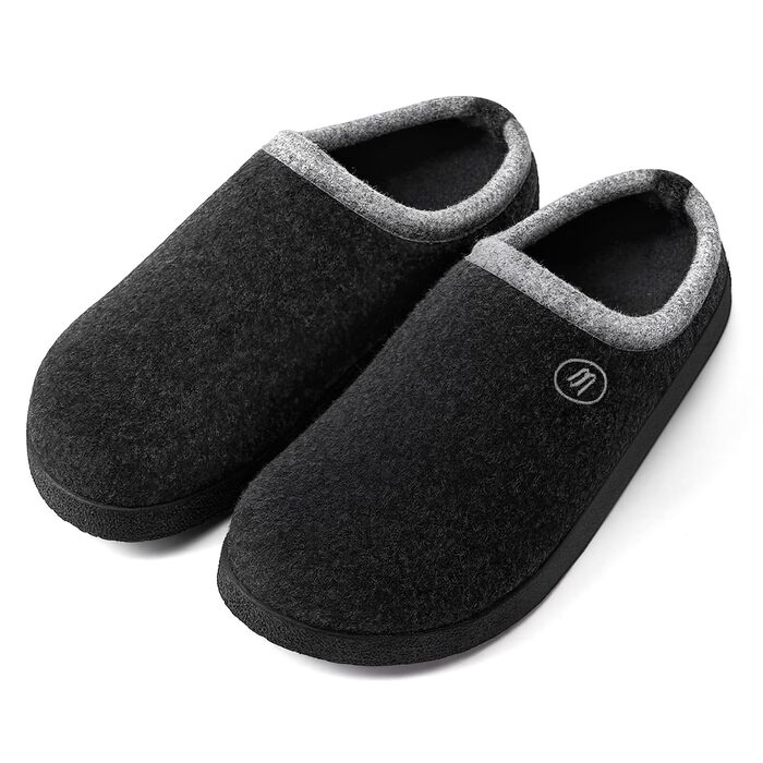 Тапочки халатні Ruyi для дому та вулиці, зимові, з підтримкою склепіння стопи, антиковзаюча підошва, сірі, 43 EU