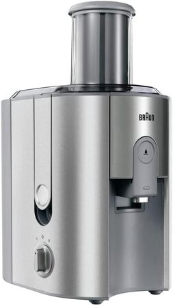 Центрифужна соковижималка Braun MultiQuick 7, 1000 Вт, завантажувальний отвір 75 мм, срібляста