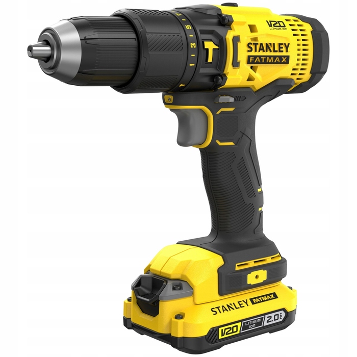 Ударний дриль-шурупокрут Stanley FatMax 18V SFMCD711D2K (2x2,0 Агч) у кейсі