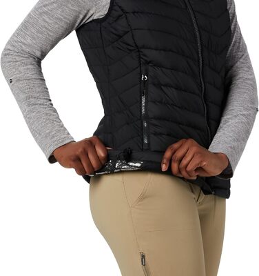 Жіночий пуховик без рукавів Columbia Powder Lite Vest, XS, Чорний