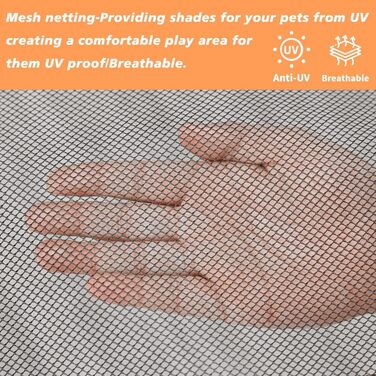 Клітка-манеж для собак PJYuCien, 8 панелей, 61 см, металева, складна, для цуценят, чорна