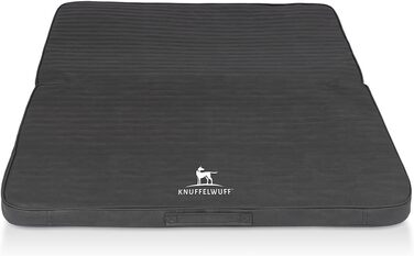 Килимок для собак Knuffelwuff Roanoke: ортопедичний, з лазерного тиснення, 140x120 см, чорний, знімний, пральний, для великих, середніх та малих собак