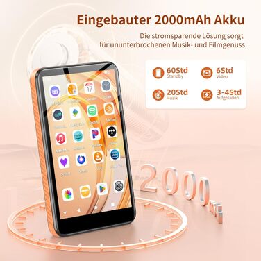 MP3 плеєр Bluetooth WiFi Android 13, 4