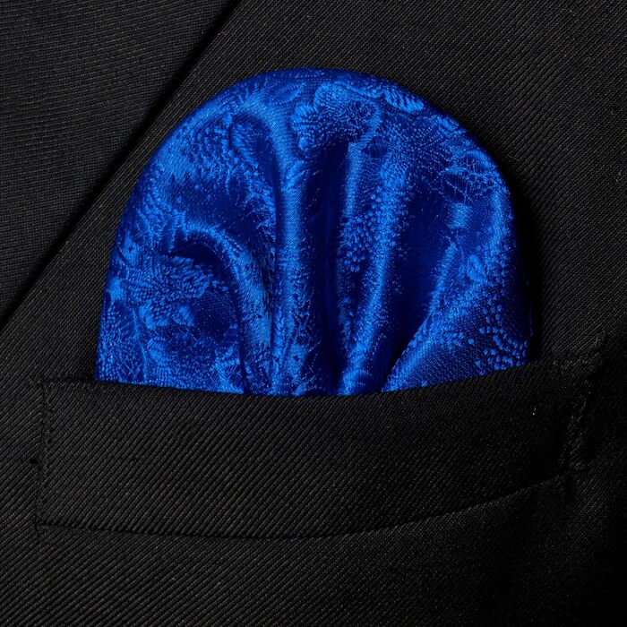 Чоловічий краватка та нагрудна хустка JEMYGINS з затискачем для краватки (синій/діоден синій)