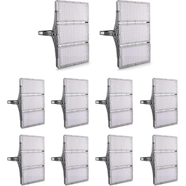 LED Floodlights 300W 30000LM Spotlight, 3000K Warm White Floodlight - IP65 Waterproof Floodlight Outdoor Wall Lights for Garden, Terraces, Garage, Sports Field, Factory, Workshop (10 Pack, 300W Warm White)