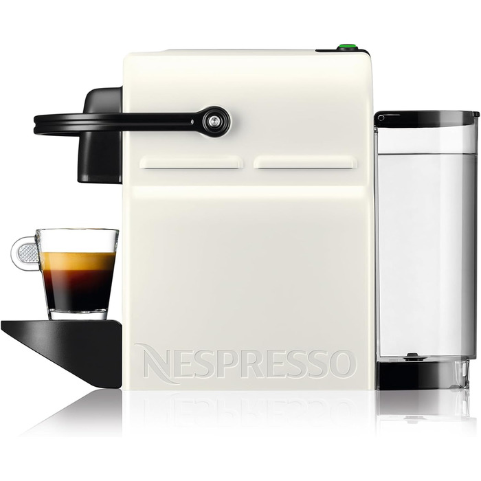 Кавомашина Nespresso Krups Inissia XN1001, білий колір, компактна, з регулюванням об'єму кави, автоматичний викид капсул, об'єм резервуару 0.7 л