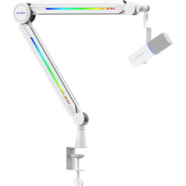 Кріплення для мікрофона IXTECH RGB Boom Arm - регульований тримач для стрімінгу, геймінгу та запису