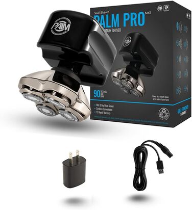 Skull Shaver Palm MX5: Електричний гоління голови та обличчя, гладке гоління