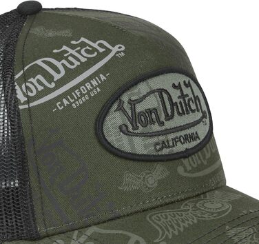 Кепка Von Dutch унісекс, тракер з бейсболкою (Snapback), зелена
