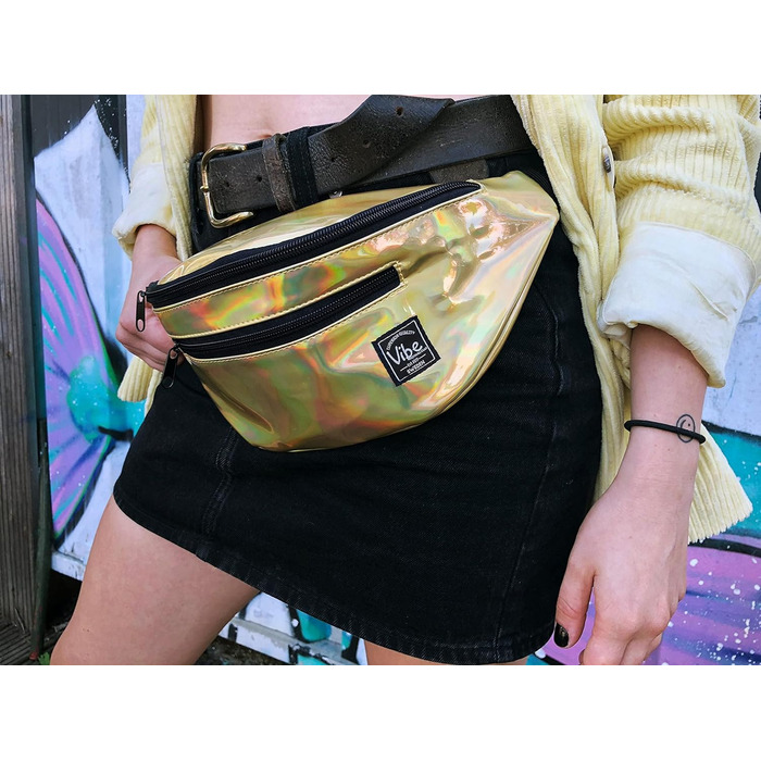 Поясна сумка Vibe Bauchtasche - поясна/стегнова сумка для жінок, чоловіків та дітей, універсальний розмір, золота