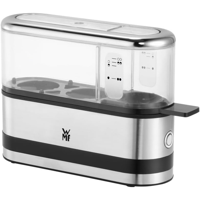 Електричний кошик для варіння яєць WMF Küchenminis на 2 яйця, з викруткою, BPA-free Tritan, 250W, Cromargan matt