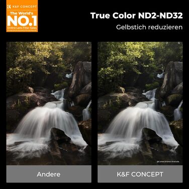 Фільтр змінної щільності ND2-32 K&F Concept 82mm Nano XPRO - Без 'X' ефекту та віньєтування