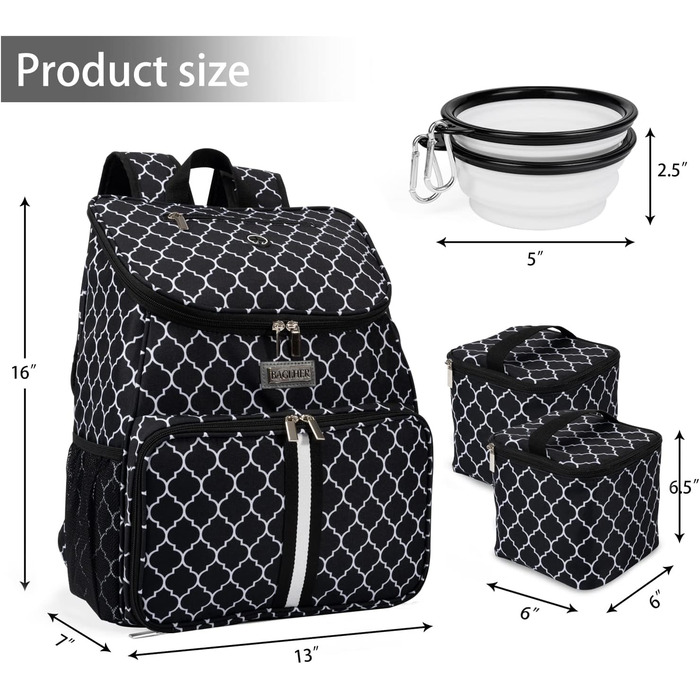 BAGLHER Рюкзак для собак, переноска для подорожей, чорний - Classic