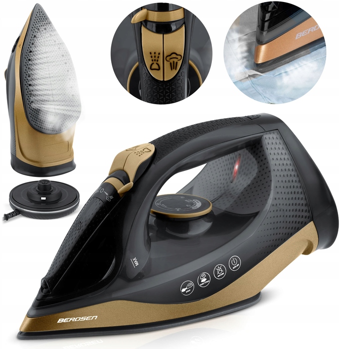 Бездротова парова праска Berdsen BD-333, 2600 Вт, керамічне покриття