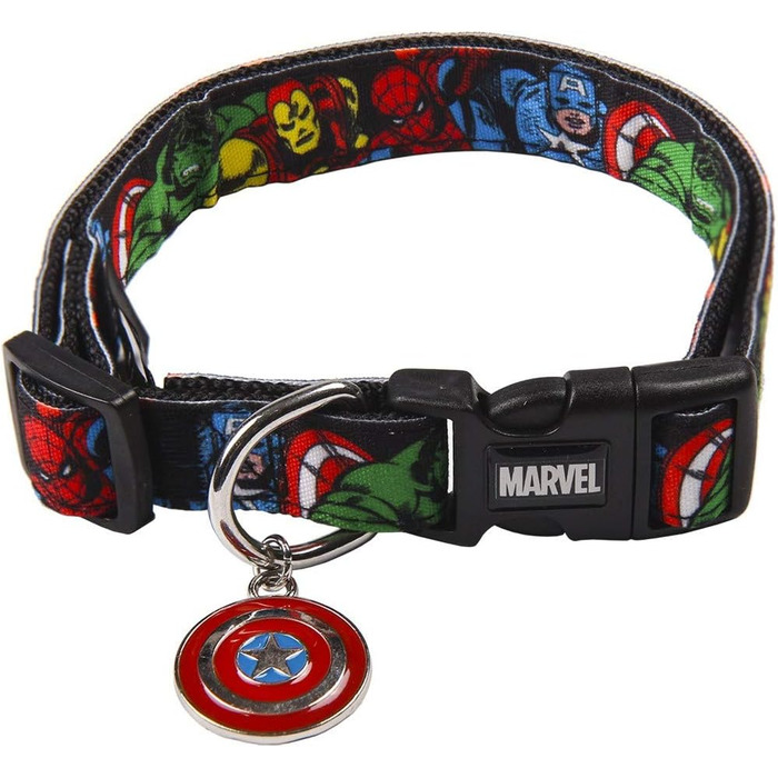 Нашийник для собак Cerdá Marvel, маленькі породи, офіційний ліцензований товар (M/L, 1 шт.)
