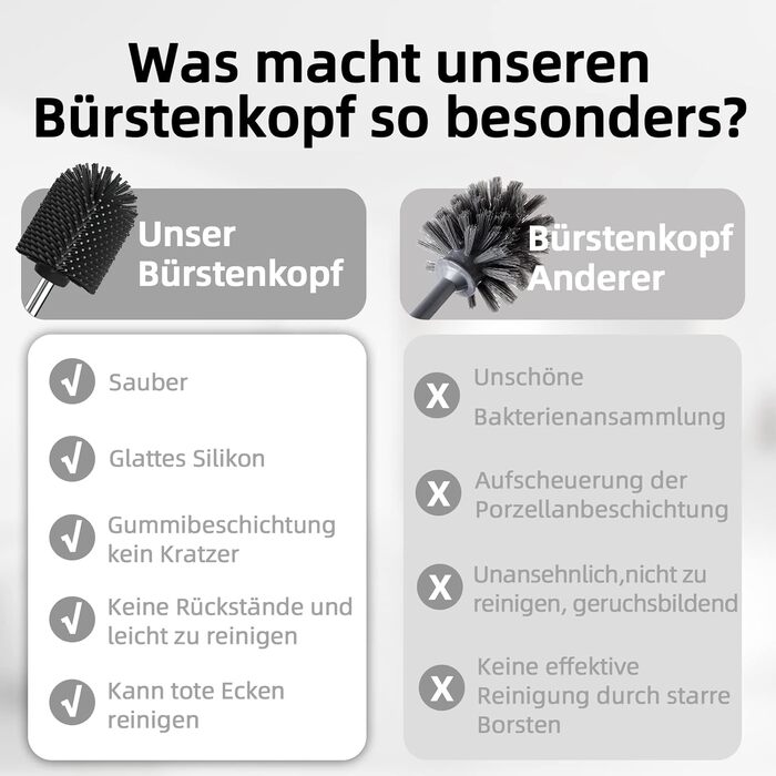 Тримач туалетного паперу з щіткою для унітазу з нержавіючої сталі 304 - сріблястий, 2-в-1