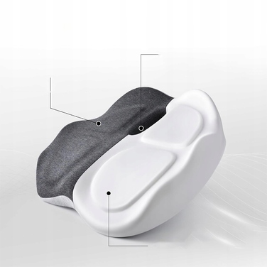 Ортопедична подушка для сидіння з ефектом пам'яті (Memory Foam), профільна, велика