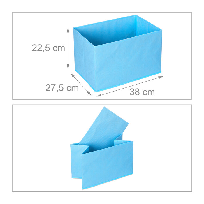 Relaxdays Children's Shelf with 4 Fabric Boxes