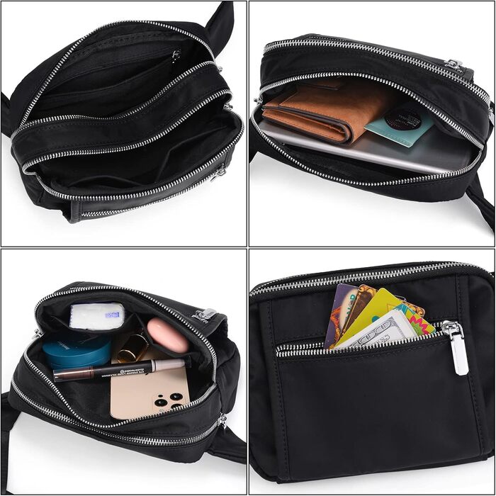 Жіночий гаманець UTO з PU шкіри, багатофункціональний, на блискавці, клатч для телефону, чорний