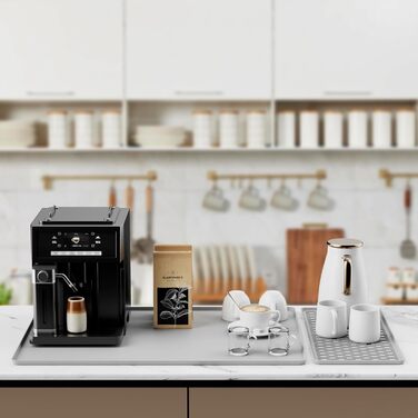 Силіконовий килимок для кавомашини Kaffeemaschine 60x40 см, сірий. Підкладка під кавоварку, термостійкий килимок для кави