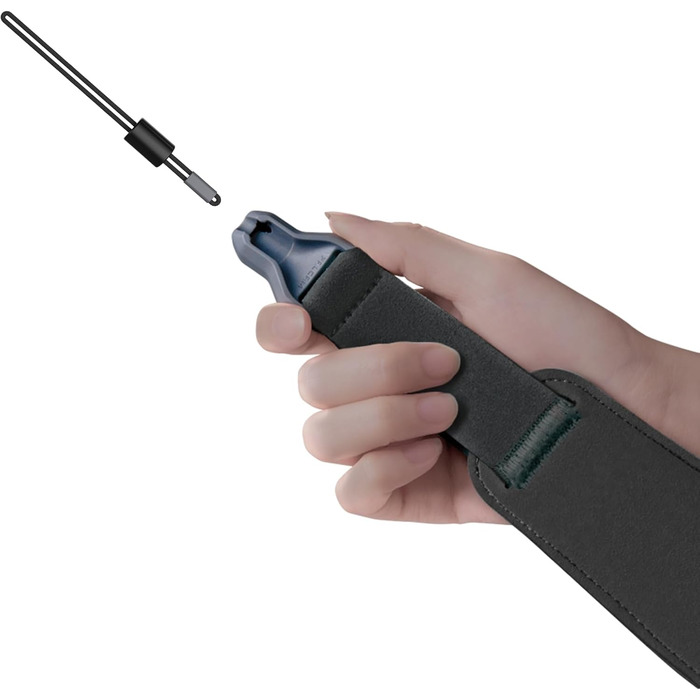 Магнітний ремінь для гітари, басу та укулеле ENYA – Швидке закриття, регулювання однією рукою, з імітацією шкіри, чорний