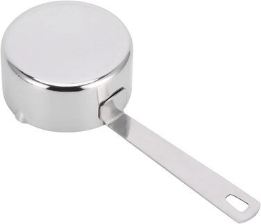 Stainless steel measuring cup 304, metal measuring spoons, baking measuring spoons with scale, cake measuring spoons for the kitchen, kitchen scale (size: 1/3 cup 80 ml) (1/2 cup 125 ml)