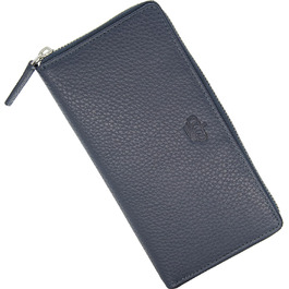 Baur Women's Wallet Genuine Leather Wallet | Wallet with RFID Protection | Large Portemonnaie with Many Card Slots | Wallet with All-Around Zipper | Portemonnaie | Women's Wallets (Red)