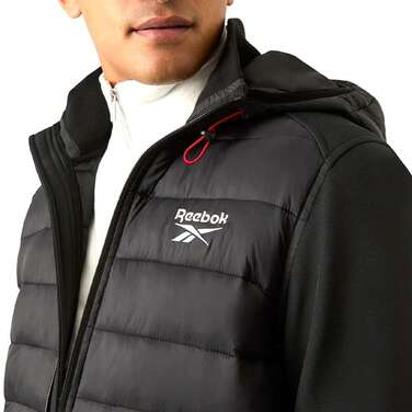 Чоловіча гібридна трекінгова куртка Reebok Mixed Hybrid RBO15620, розмір L