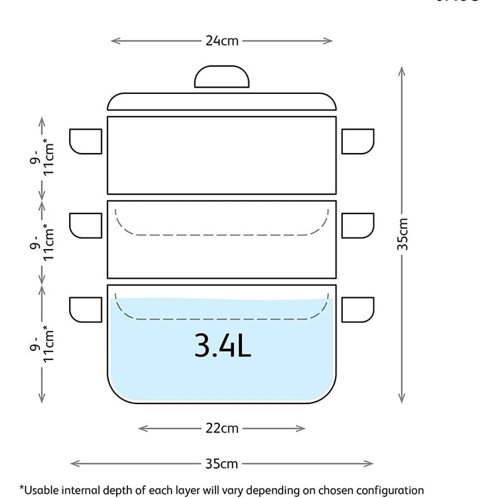 Набір для приготування їжі на пару Judge з нержавіючої сталі з 3 рівнями, 1 л каструлі, 2 пароварки та кришка, сумісний з індукцією, у подарунковій коробці (24 см)