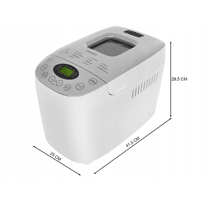 Хлібопічка Transa Electronics SmartBake, біла, 850 Вт