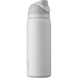 Owala FreeSip Insulated Stainless Steel Water Bottle with Straw for Sports and Travel, BPA-Free, 1.2 L, Dreamy Field (946 ml, Shy Marshmallow)