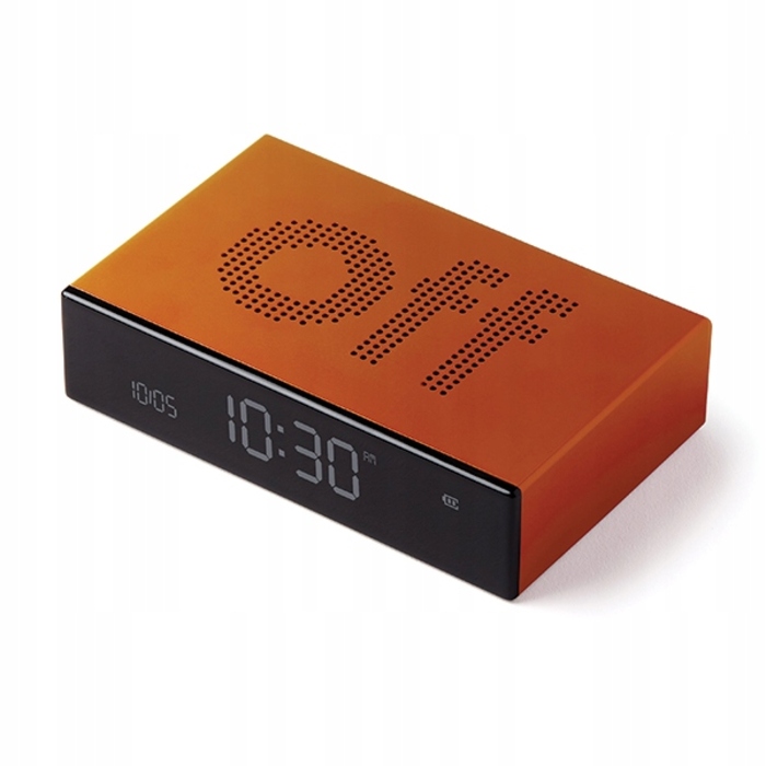 Двосторонній будильник Lexon Flip Premium: акумуляторний, алюмінієвий, з USB-C