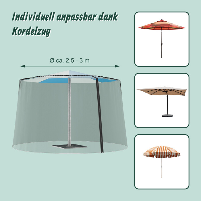 Relaxdays Mosquito Net Parasol