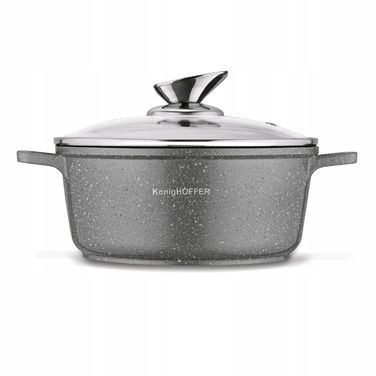 Набір алюмінієвих каструль Konighoffer Pollo Grey, 12 предметів
