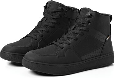 Мотоциклетні черевики RIDEIRON для чоловіків: водонепроникні, з антиковзаючою підошвою, дихаючі, стильні та зручні. Розмір 44 EU, чорний колір. Підходять для всіх сезонів.