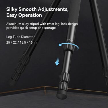 Відеоштатив SmallRig FreeBlazer CT190 (4319) 183 см з гідравлічною головою, нівеліром та моноподом для влогінгу та подорожей, навантаження 4 кг, з сумкою