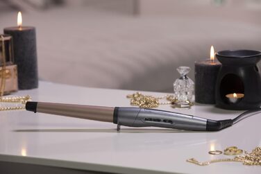 Стайлер для локонів Remington Keratin Protect [19-28 мм] з керамічним покриттям та маслом мигдалю, цифровий дисплей до 210°C, для створення природних локонів, спіральних локонів та пляжних хвиль, CI83V6