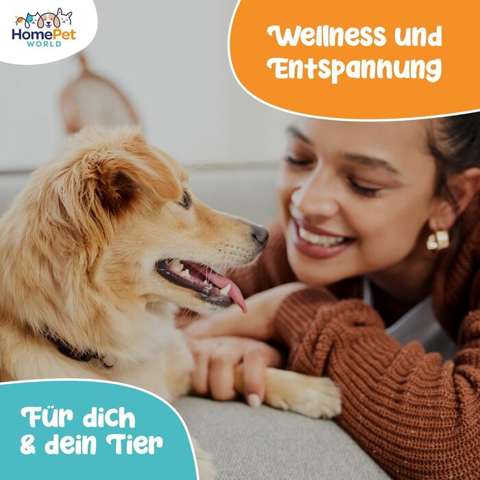 Двостороння щітка для собак та котів HomePetWorld - для догляду за довгою та середньою шерстю, видалення ковтунів та підшерстя