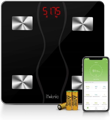 Аналітичні ваги для ванної з Bluetooth та мобільним додатком