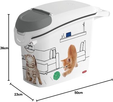 Контейнер для котячого туалету Curver PetLife, 15л, 6 кг, 23 x 50 x 36 см
