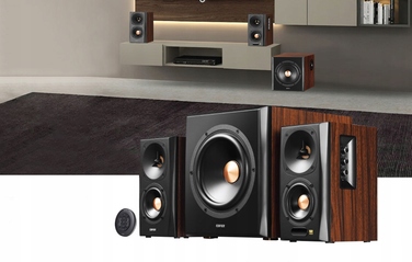 Акустична система 2.1 Edifier S360DB: 155 Вт, сабвуфер, Bluetooth, AUX, RCA