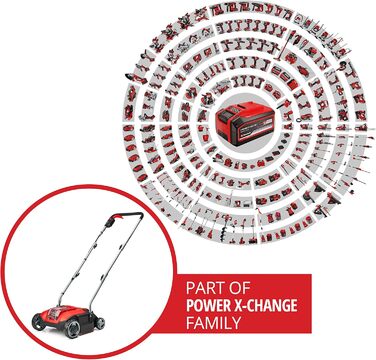 Einhell Cordless Scarifier GC-SC 18/28 Li-Solo Power X-Change (Li-Ion, 18 V, brushless electric motor, 28cm cutting roller, 3-stage working depth adjustment, without battery & without charger)