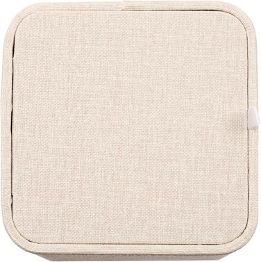 Tissue Box, Square Cosmetic Tissues, Tissue Box Square Tissue Box, for Dresser Bathroom Dining Room Hotel Cars Office Decor, 12 x 12 x 12.7 cm (Beige)