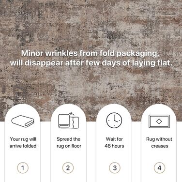 BEIMO Килим для вітальні, абстрактний дизайн, короткий ворс, 120x170 см, антиковзаючі, для спальні, ванної кімнати, їдальні, коридору, бежевий