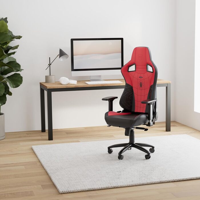 Ігрове крісло noblechairs Epic Spider-Man, ергономічне, офісне, з підголівником і поперековою підтримкою, для користувачів до 120 кг та 185 см