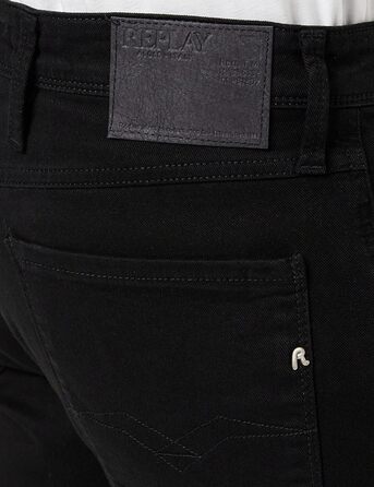 Чоловічі джинси Replay Anbass Slim-Fit з еластичним комфортом (33W / 30L, Чорний 098)