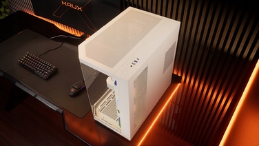 Корпус ATX KRUX Empero White, 4 вентилятори 120мм ARGB, тип 