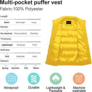 Чоловіча жилетка Chrisuno з пуховим наповнювачем, стеганий верх, для активного відпочинку та катання на лижах, армійного кольору (зелений)