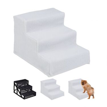 Relaxdays Dog Stairs, 3 Steps