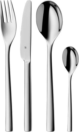 Silit Trend Cutlery Set, 6 Persons, 24-Piece, Monobloc Knives, Polished Crominox Stainless Steel, Rustproof, Scratch-Resistant, Durable, Dishwasher-Safe